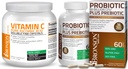 Bronson Probiyotik 50 Milyar CFU + Prebiyotik with Apple Polyols & Pineapple Fruit Extract C Toz Pure Ascorbik Asit ► Fine Non GMO Crystals
