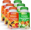 Just Nature's Pledge - 42 farklı meyve ve sebze ile paketlendi - 3 Ay Supply- Made with Whole Food Superfoods - with Aloe Vera - 100% Soy Free - 540 Capsules
