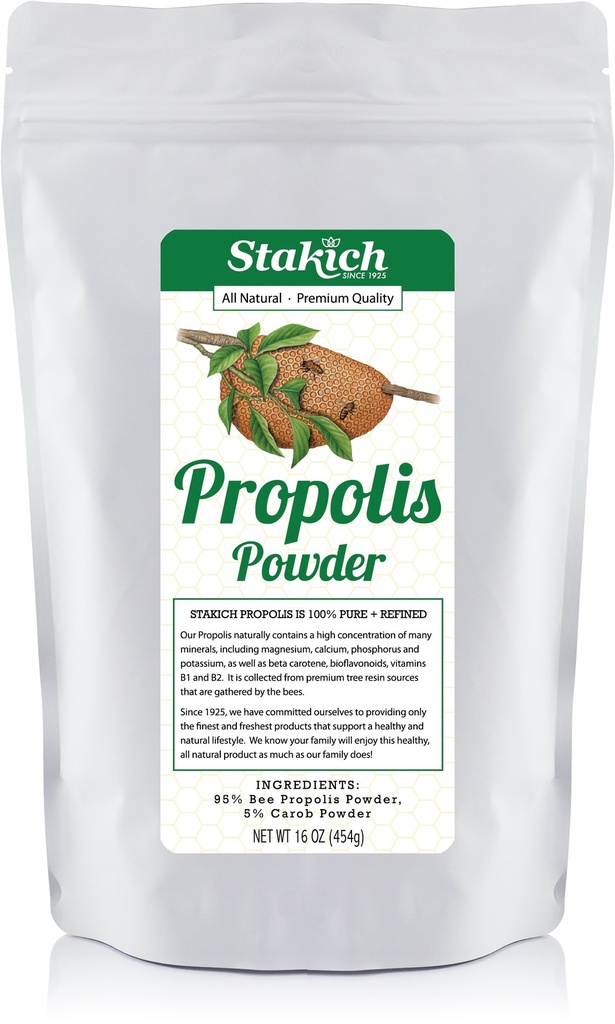 Stakich Bee Propolis σκόνη - Όλα φυσικά- 1 λίρα (16 ουγγιά)