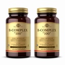 Solgar B-Complex 100" - 100 Sebze Kapsülleri, 2 Paket - Enerji Metabolism, Nervous System Support - Non-GMO, Vegan, Gluten Free - 200 Toplam Hizmetler