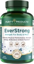 EverStrong - Kretine Monohidrat - Klinik olarak Golf Maximing Araba Mesafe - Kas Matrix - Ortak, Kas & Enerji Desteği - Boron, KahveBerry, Vitamin D3 - 120 Tabletler