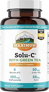 Maximum Living Solu-C με πράσινο τσάι, 120 κάψουλες