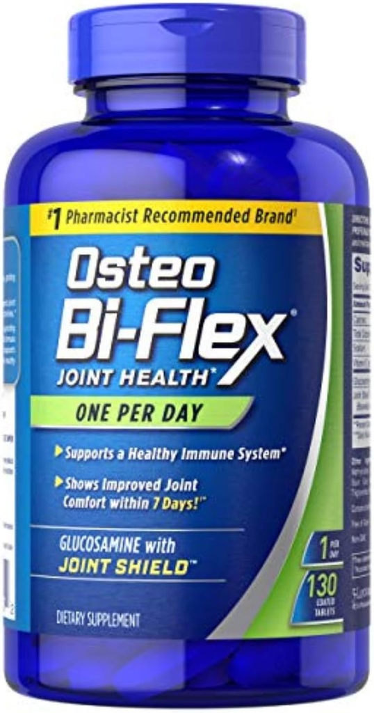 Osteo Bi-Flex Glucosamine D vitamini ile, One Per Day By Osteo Bi-flex, Ortak Sağlık,130 Kaplamalı Tabletler, 130 Kont