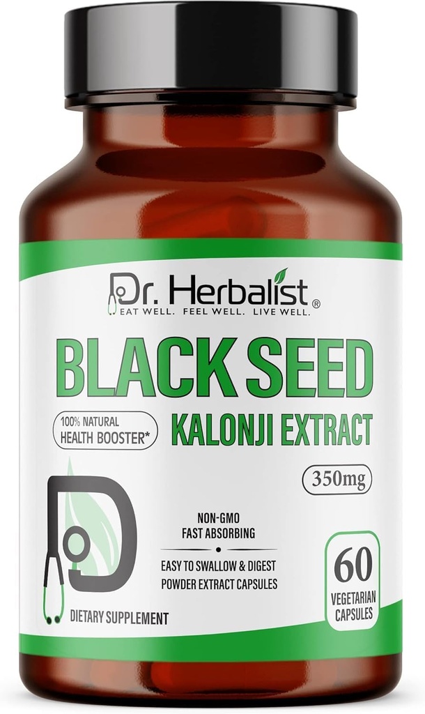Dr. HERBALIST Black Seed Extract 350mg – 60 Vegan Capses 