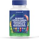 Superfood MD Υγεία των ματιών Βιταμίνες με Bilberry Lutein & Zeaxanthin Lycopene Resveratrol εκχύλισμα σπόρων σταφυλών Ασταξανθίνη- AREDS 2 - Βιταμίνη ματιών - 60 κάψουλες
