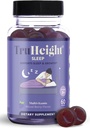 TruHeight Sleep Gummies - Çocuklar ve Genç Doğal Uyku Maksimum Büyüme Yardımı - Pediatrik Önerilen - Çocuklar Melatonin Gummy - Melatonin, Ashwagandha, L Theanine, Lemon Balm, Ages 4+, Karma Berry Flavor Flavor Flavor