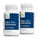 Terry Natural çinko Plus Selenium - Immune & Respiratory Health Supplement - Mineral Supplement with çinko Bisglycinate Chelate - Selenium for Cellular Health Support - 60 Capsules
