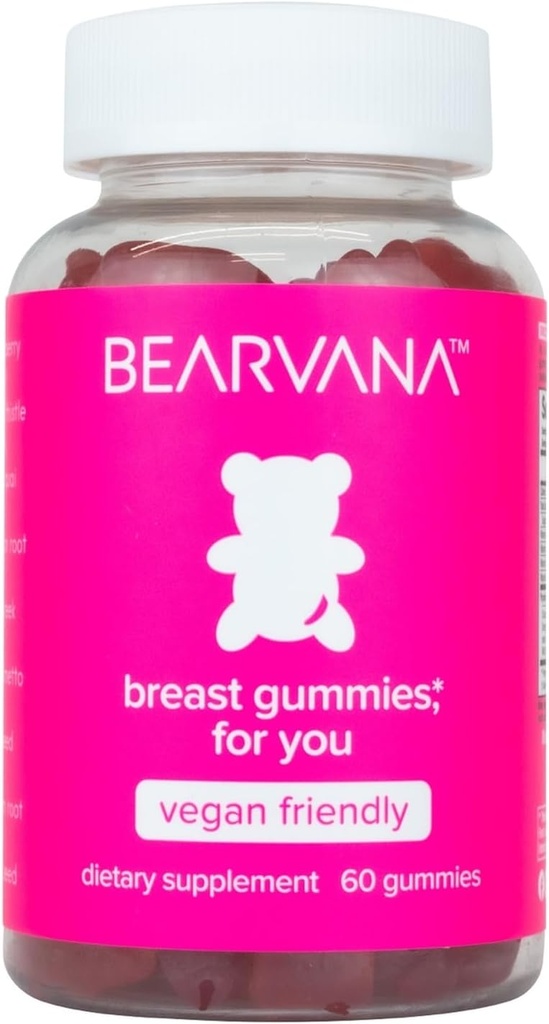 BEARVANA Top Support Gummies for Women | Support Natural Balance and Confidence | Fitness Supplement | Essentials | 9 Herbs Including Fenugreek, Flaxseed, Dong Quai| Berry Flavor | 60 Gummies