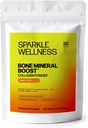 Sparkle Wellness Bone Mineral Boost (Orange) [30 Serves] | Collagen Toz Supplement | FORTIBONE Bioaktif Collagen Peptides ve Buffered Vitamin C Nutra C | Bone Supplements