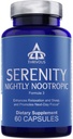 Thrivous Serenity Nightly Nootropic – Sleep & Relaxation Formula with KSM-66 Ashwagandha, L-Theanine, Magnezyum Glycinate & Melatonin – 60 Vegan Capsules