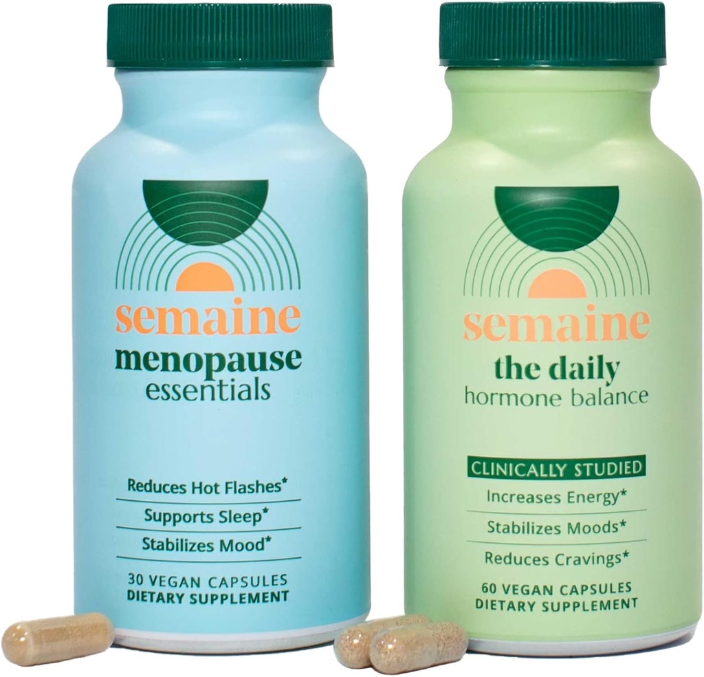 Peri/Menopause Hormone Bundle - Hot Flashs, Night Sweats, Mood Swings, Thinning Hair, Hormone Balance, Healthy Γήρας - Clinically Studied 