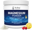 Dr. Berg Magnezyum Glycinate Toz Uyku, Rahatlama ve Stres Yardımı - Şimdi D3 & çinko Vitamini - Lezzet Raspberry & Lemon Flavor (50 Hizmet) Magnezyum Toz - Magnezyum İçilir