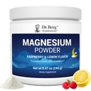 Dr. Berg Magnezyum Glycinate Toz Uyku, Rahatlama ve Stres Yardımı - Şimdi D3 & çinko Vitamini - Lezzet Raspberry & Lemon Flavor (50 Hizmet) Magnezyum Toz - Magnezyum İçilir