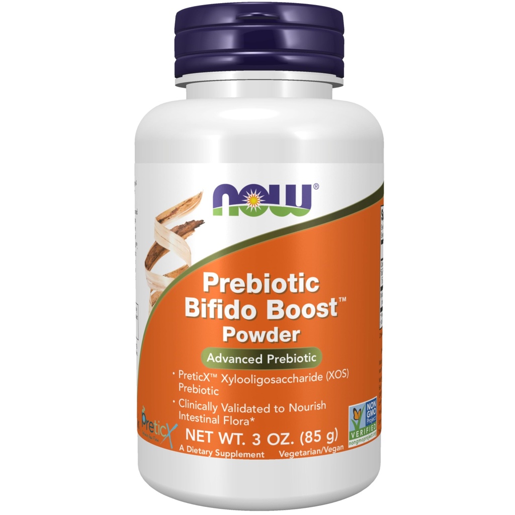 Şimdi Gıdalar Tamamlıyor, Prebiyotik Bifido Boost with PreticXTM Xylooligosaccharide (XOS) Prebiyotik, Toz, 3-Ounce