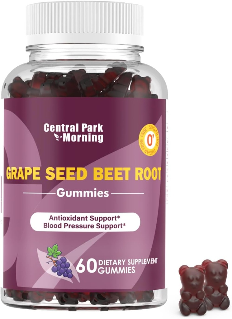 Grape Tohum Şeker Arıt Enerji Gummies, Nitrik Çimento ve Kan Baskı Desteği, Grape Tohumu Ekstraksiyon & Non-GMO Arıt Kökleri Gummies, Grape Flavor