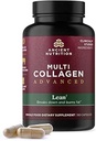 Eski Beslenme Multi Collagen Advanced Lean with Probiyotiks, Hydrolyzed Collagen, Desteği Sağlıklı Kilo kaybı ve Fat kaybı, 90 Kont Kont