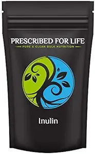 Prescribed For Life Inulin Powder | Prebiotics for Digestive Health | Gluten Free, Vegan, Non-GMO | Jerusalem Artichoke Supplement | Fructo Oligosaccharide FOS Powder (2 kg / 4.4 lb)