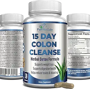 15 Gün Koloni Temiz ve Detox, Herbal Detox Formula, Kilo Kaybı, Konsolidasyon Yardımı - Enerjiyi Güçlendiriyor. Flush toxins, Natural Safe Colon Cleanser for Men and Women - 30 Capsules