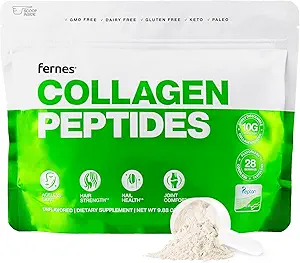 Hidrolyzed Collagen, Supplement for Women & Men - Ortak, Saç, Skin & Nails Desteği - Grass Fed Type I & III - Keto, Paleo - 28 Hizmet, 9.88 oz, Unflavored Toz