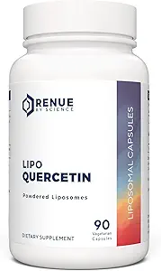 Renue By Science Quercetin | High Strength Liposomal Quercetin Supplements | 90 Quercitin Capsules - 150 mg Quercetin in the USA & Third-Party Tested