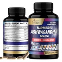Organik Cadane Ashwagandha Supplements - Memory, Immune System & Strength Support - 7in1 Turmeric, Maca Root, Berberine & More - 3Month Supply için 90 Vegan Capsules