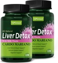 Herdmood Silymarin Milk Butle Liver Detox Capsules for Fatty Liver, Alcachofa y Cardo Mariano con Silimarina para el Higado Graso, Liver Cleanse Detox & Tamir Formula w/Artichoke Ekstraksiyon. 240K