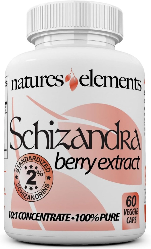 Schizandra Berry Ekstraksiyon - 2 Schizandrins - 1000 mg Per - 60 Veggie Capsules - Non-GMO, Gluten-Free - Geleneksel Çin Herb