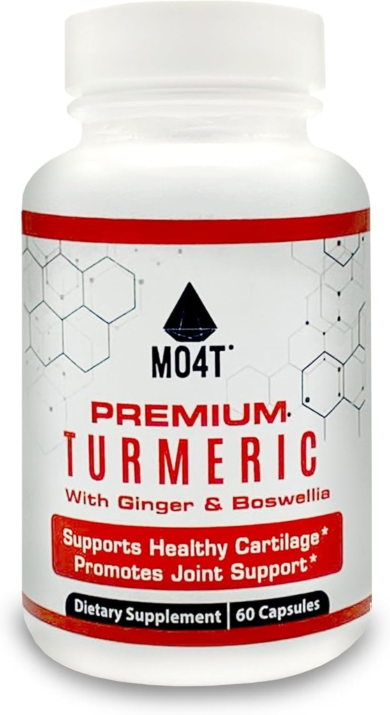 Premium Turmeric, Glucosamine, Ginger, Chondroitin Sulfate, Boswellia Extract, MSM, Bioperine, Quercetin & L-Meth - 60 κάψουλες
