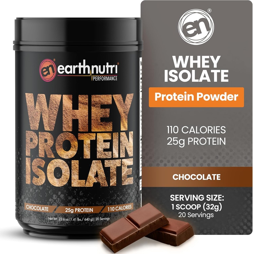 Whey Isolate Protein Tozu – Kas Kurtarma ve Büyüme için Post Workout Recovery Tozu – 25g Protein – Kolay Digestible – Non-GMO & Gluten-Free – Flavor – 20 Servisler (1.41 lbs)