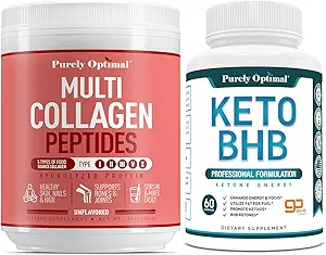Safly Optimal Premium Multi Collagen Toz + Premium Keto Diyet Pills Enerji için Toz Kullanıyor