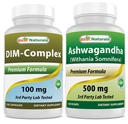 En İyi Doğallar DIM Supplement 100 mg & Ashwagandha Extract 500 Mg