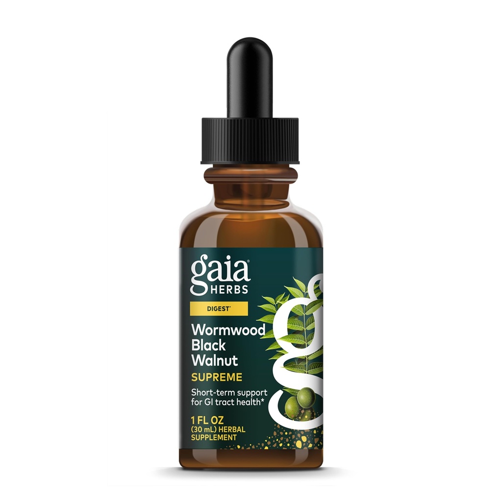 Γαία Βότανα Wormwood Μαύρο Walnut Supreme 1 Fl Oz, Υγρό εκχύλισμα