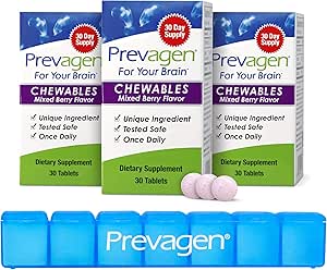 Prevagen Κανονική δύναμη Mixed Berry Chewables - 90 Tablets (3 Μήνες Προσφορά) 