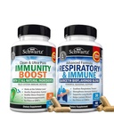 BioSchwartz Respiratory & Immune Lung Support Supplement with Quercetin (1 Month Supply) Plus 17 in 1 Immune Support Supplement with Antioxidants (1 Month Supply)