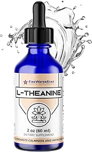 FWS L Theanine Liquid Drops, 200 mg 99 Pure Bioaktif L-Theanine, Organic, Natural, Vegan, GMO Calmness, Relaxation, Improv Mood, Restful Sleep, Yetişkinler ve Çocuklar için Yardım Ediyor
