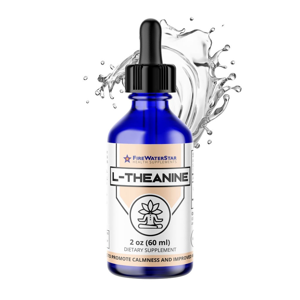 FWS L Theanine Liquid Drops, 200mg 99% Καθαρή Βιοδραστική L-Θεανίνη, Οργανική, Φυσική, Vegan, Μη ΓΤΟ Βοηθά στην προώθηση της ηρεμίας, της χαλάρωσης, της βελτιωμένης διάθεσης, του ξεκούραστου ύπνου, για ενήλικες και παιδιά