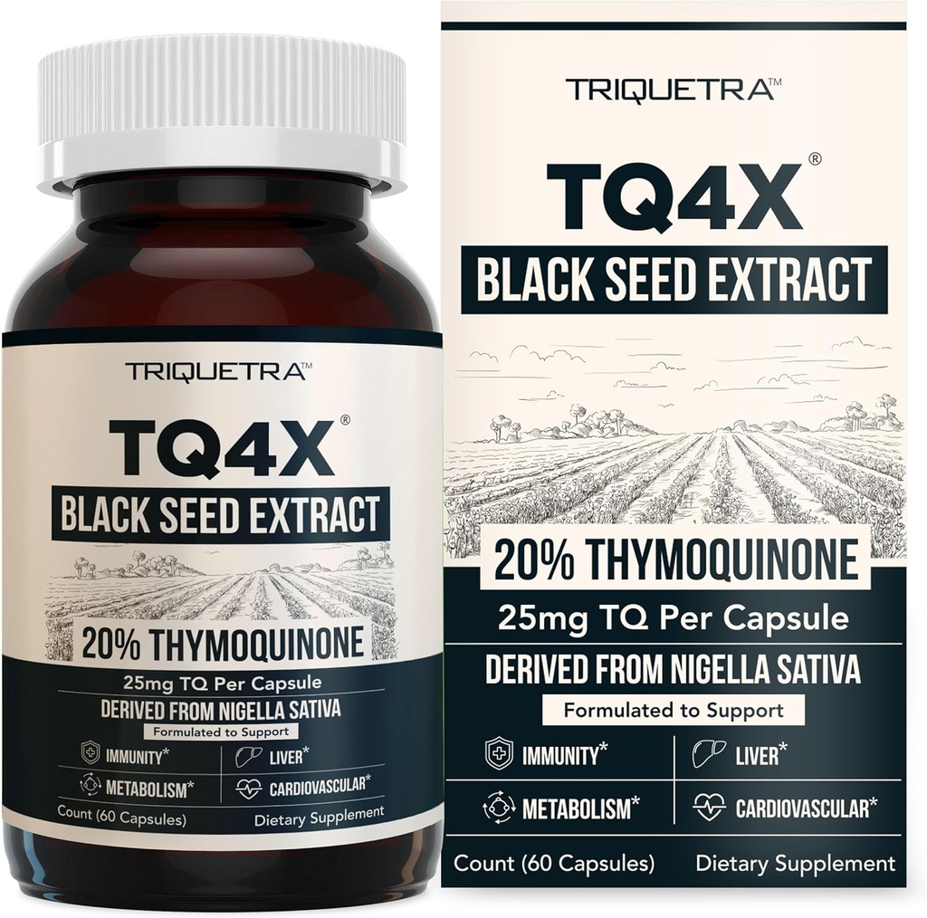 % 20 Yourmoquinone Black Seed Oil Extract Capsules - TQ-Advanced 4X®: Potent Thymoquinone Concentration kullanılabilir - 60:1 Nigella Sativa, Raw Form, Vegan, Glass Şişe (60 Capsules)