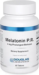 Douglas Laboratories Melatonin Prolonged Release - 3 mg Melatonin - Uyku Desteği Tamam - Hormon Dengesi, Rahatlama, Antioksis & Immune System* - 60 Tabletler