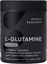Sports Research® L-Glutamine - Workout Recovery, Immune Health & Gut Health Support - 5 G Per Servis - 10.58 Oz Oz