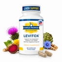 Levitox - Süt Butle Liver Detox Supplement with Dandelion Root and Artichoke Extract - Supports Liver Health, Metabolism and Digestion - 60 Capsulesm and Digestion - 60 Capsules