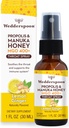 Wedderspoon Propolis ve Manuka Honey Throat Mix, Lemon & Ginger, 1 Fl Oz ( 1, Sore Throat Relief, Natural Immune Support