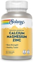 SOLARAYelli Magnezyum Çinko Supplement - Steel 1000 mg, Magnezyum 500 mg - Bone Health, Muscle Function, Heart Health ve Immune Support - Vegan, 60 Day Garanti, 25 Hizmet, 100 VegCaps