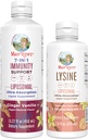 MaryRuth Organics Lysine Liposomal (Snickerdoodle) & Immunity (Ginger Vanilla) | Clean Label Project  Valid® | Vitamins for Immune Support & Beauty | Vegan, Non-GMO, Gluten Free