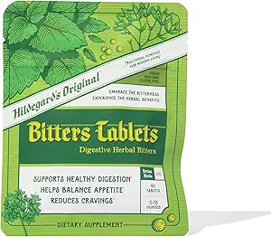 Hildegard'ın Orijinal Bitters Tabletleri: Enbal Remedy for Fasting Support, Kidney Liver Cleanse Detox & Tamir, Heartburn, & Digestion Supplements