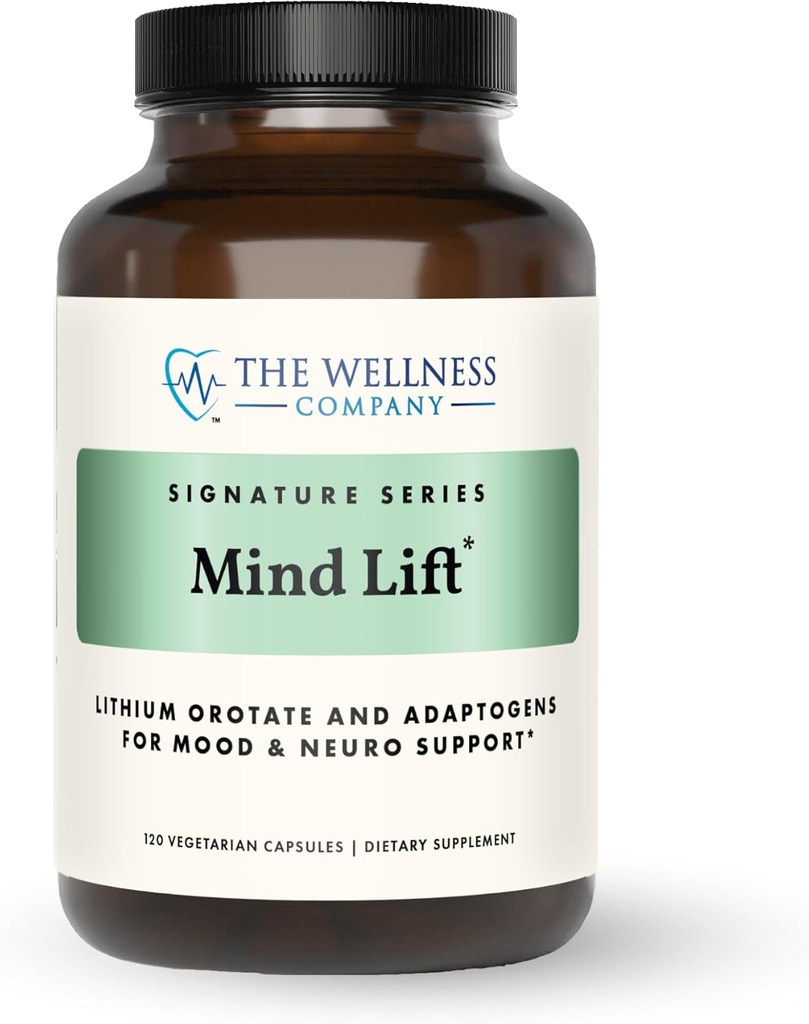 Mind Lift - Mood Boost, mental Focus, Bilişsel Savunma - Lityum, GABA, DHA L-Phenylalanine | 120.