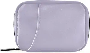 Naanle Pill Box 7 Günlük Case Travel Organizer Bag ile WC Portatif Haftalık Vitamin Tamamlayıcısı, Solid Color Lavender Mor, 4.6 x 3.14 1.88 Perfect, 0.12 kilogram