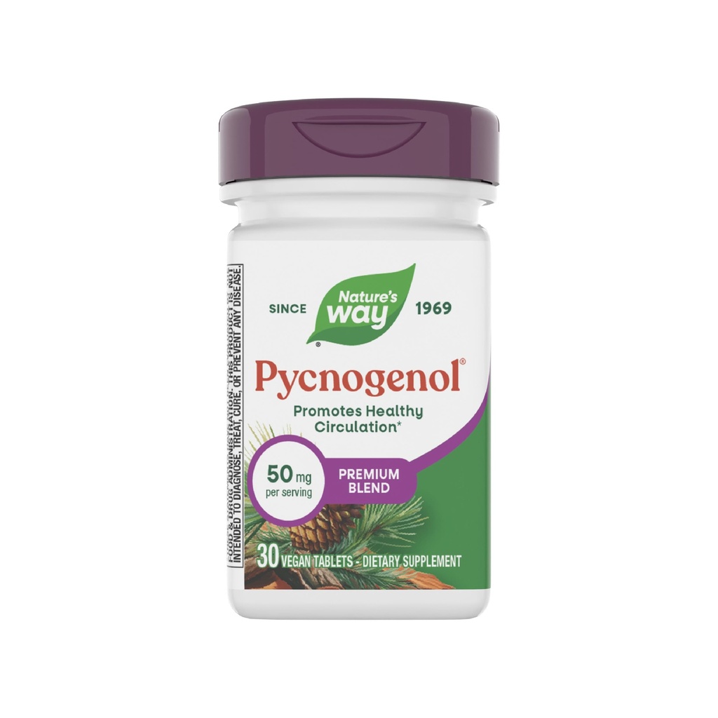 Nature's Way Pycnogenol, Sağlıklı Circulation*, 30 Vegan Tabletler