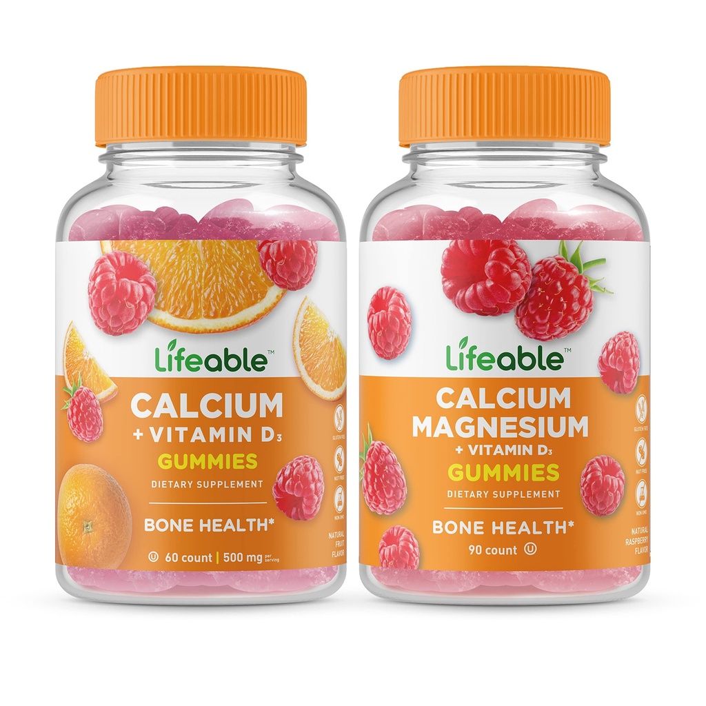 D + Magnezyum, Gummies Sche - Great Tasting, Vitamin Supplement, Gluten Free, GMO Free, Chewable