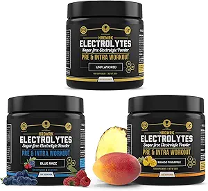 MMA Beslenme HRDWRK - 100 adet Keto Electrolytes Toz Hydration Sugar Free - Electrolyte Tozu Endurance'ı artırmak ve Fatigue'yi Electrolytes Supplement Set of 3 ile Azaltılması
