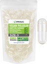 XPRS Nutra Size 0 Pullulan Empty Capses - 1000 Count Clean Label Plants Clear Empty Vegan Caps - Premium Χορτοφαγικά Χάπια - DIY Καψάκιο που γεμίζει για το Do-It-Yourself Συμπληρώματα